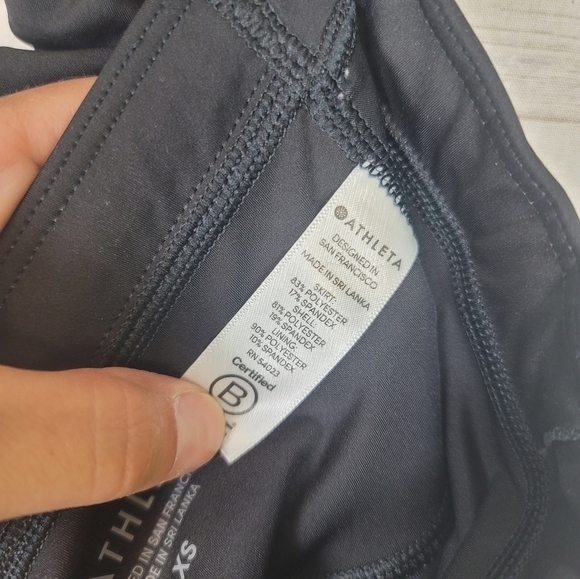 Athleta Momentum Ruffle Skort in Black, sz XS - Picture 9 of 11